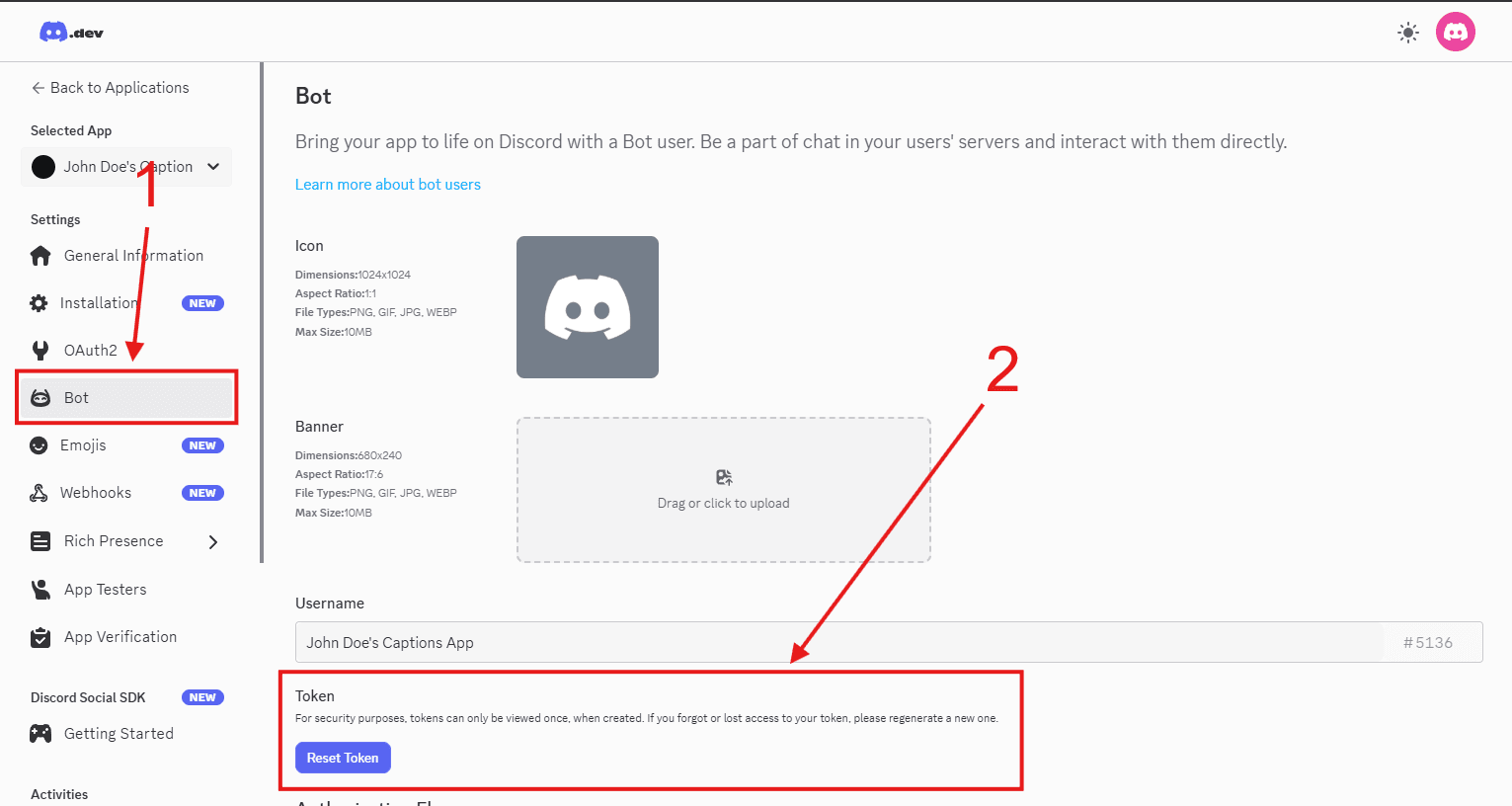 Discord Bot Installation Step 4