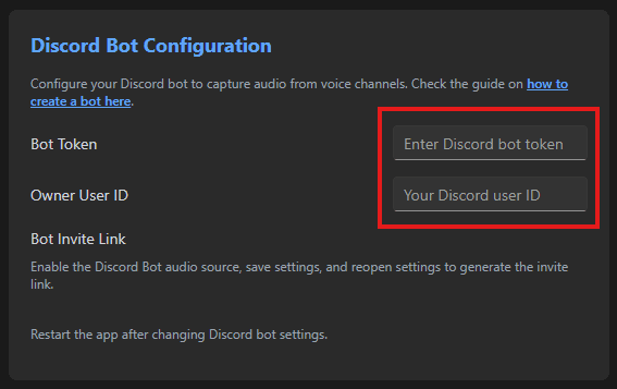 Discord Bot Insert Tokens